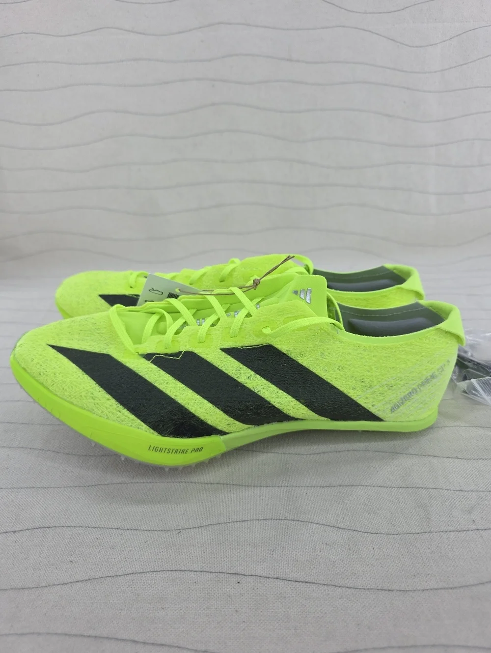 Adidas Mens Adizero Prime SP 3 Strung Lucid Lemon Track Cleats IH5800 Sz 6.5 NEW